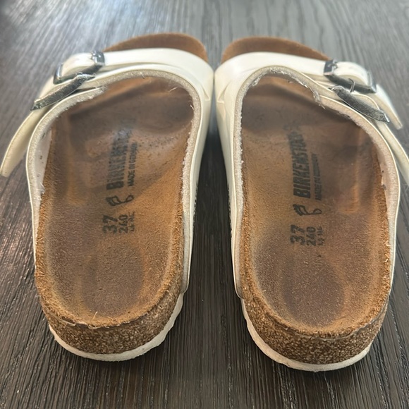 Birkenstock White Double Strap Sandals - Picture 5 of 10